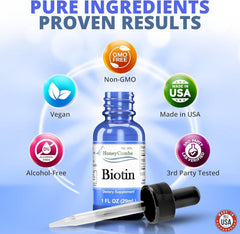 HoneyCombs Biotin Drops adults and kids friendly formula