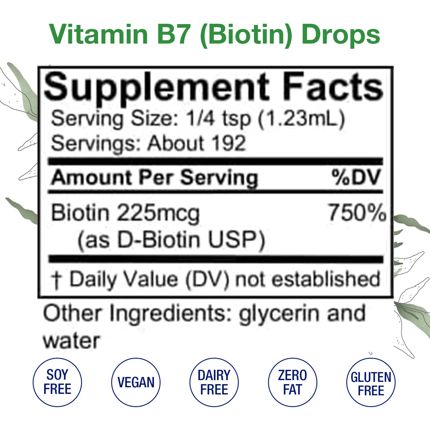 HoneyCombs Biotin drops pour, convenient daily vitamin for skin and hair.