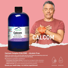 Dropper dispensing Calcom drops for easy dosing