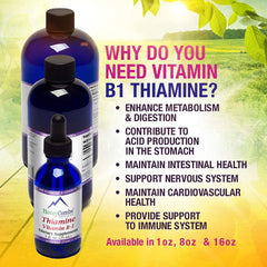 HoneyCombs Thiamine drops label highlights vegan formula.