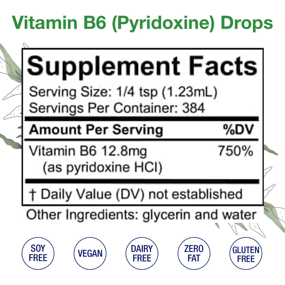 HoneyCombs Vitamin B6 Drops glass dropper ready for daily immune support