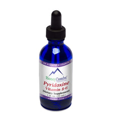 HoneyCombs Vitamin B6 Drops label close-up showing purity and alcohol-free formula