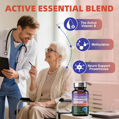 Honeylitte botanicals in capsules scene suggesting nerve and circulation support.