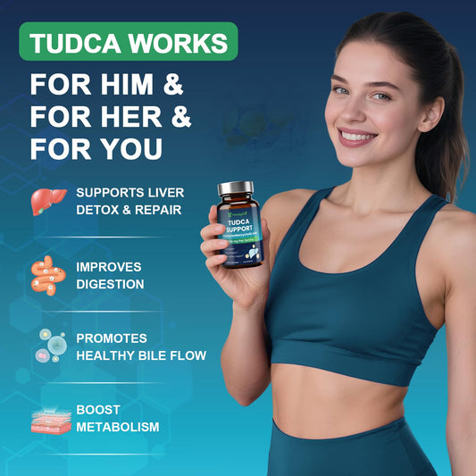 Honeylitte TUDCA 1200mg capsules inside view for easy daily use