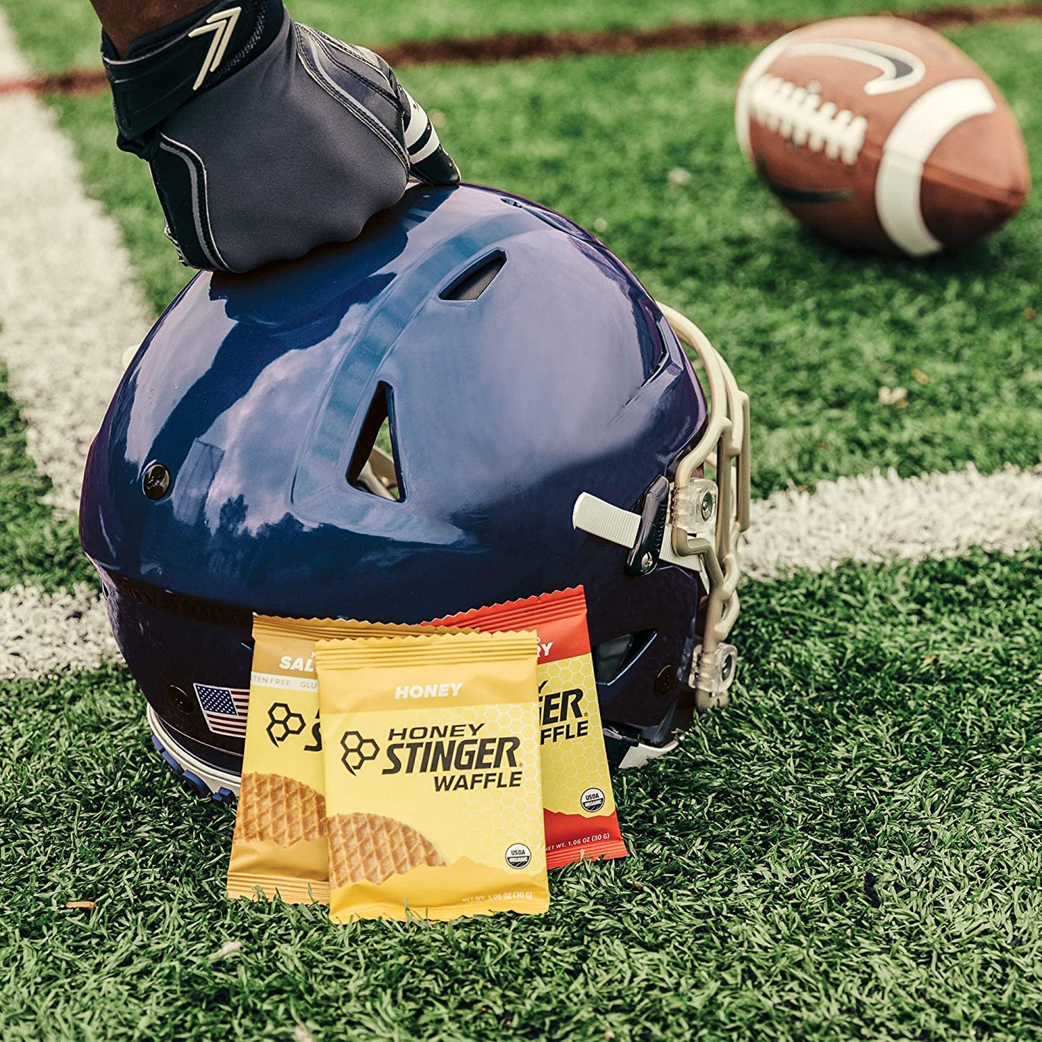 Honey Stinger mini waffles post-workout snack for quick energy.