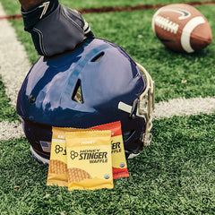 Honey Stinger mini waffles post-workout snack for quick energy.