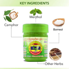 HONG THAI New Herbal Inhaler Green Pack natural blend close-up.