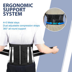 HONGJING cordless massage belt with 5000mAh battery for portable use.