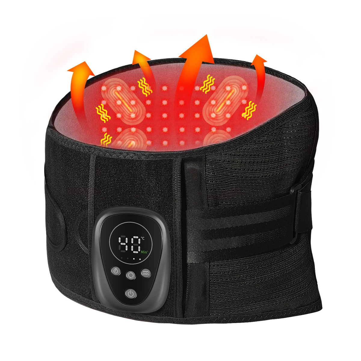 Hongjing red light massage back brace with heat for daily comfort