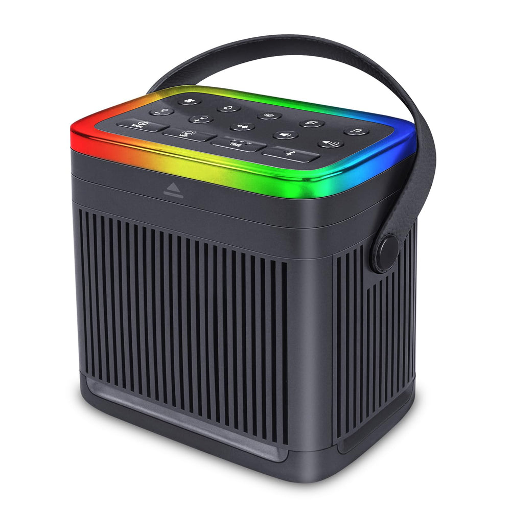 HONGUT white noise sound machine offers portable calm for travel with diverse sounds.
