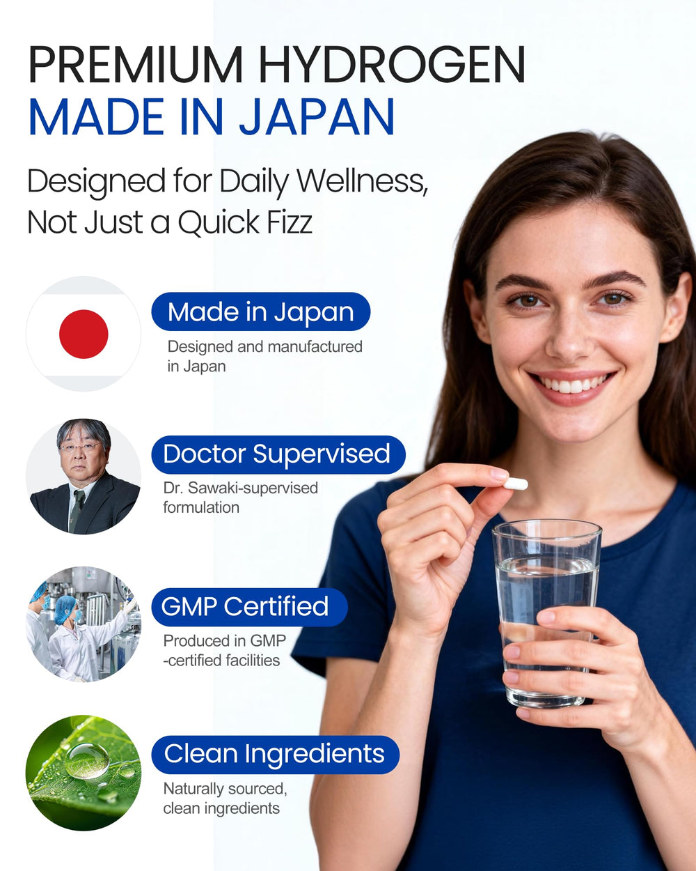 HonSan Pharmaceutical label close-up, non-effervescent formula with no magnesium.