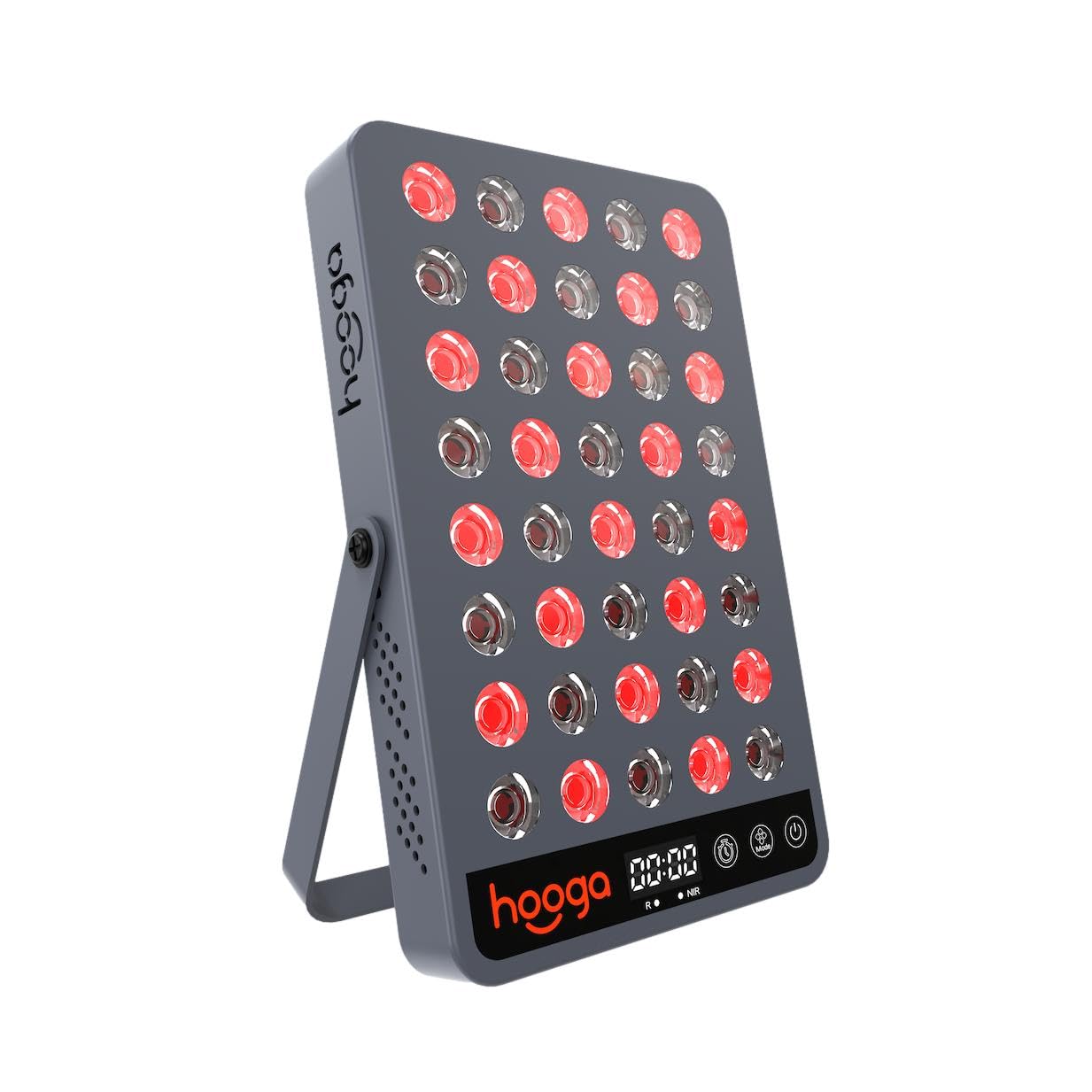 Hooga HG200 panel on desk with red and near infrared light for quick daily sessions.