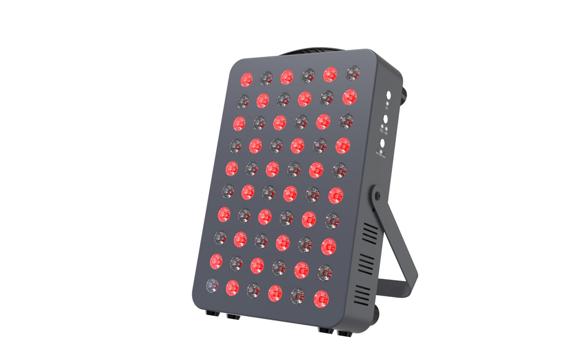 Hooga HG300 front view shows a compact red and near-infrared panel for home use.