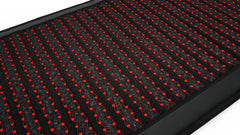Hooga mat control panel and settings close-up showing adjustable heat and frequency