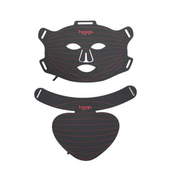 Hooga red light mask with tri-chip LEDs for at-home multi-wavelength facial therapy