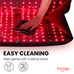 Hooga Red Light Therapy Blanket Pod timer and pulse mode enable customizable sessions