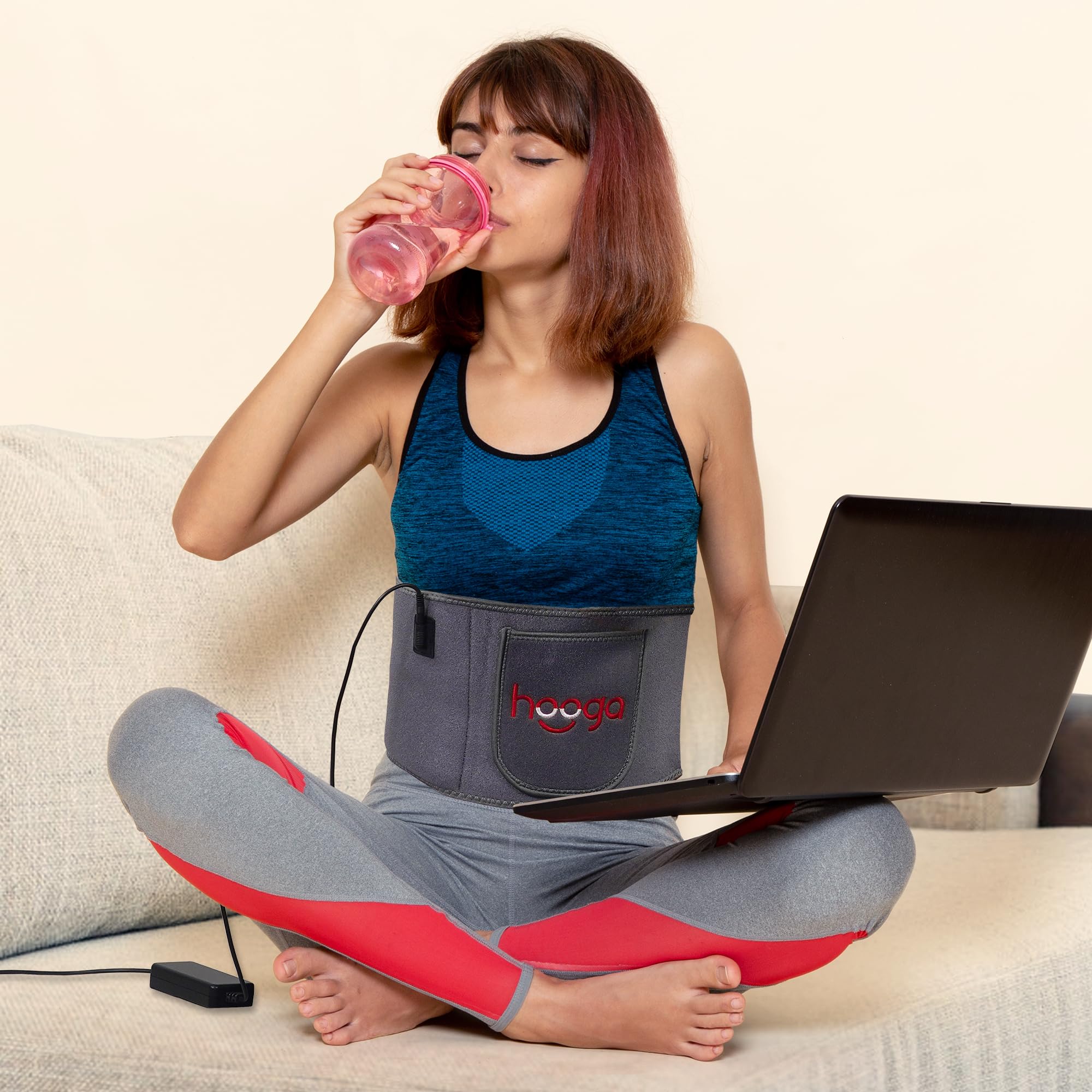 Hooga Red Light Therapy Wrap on the wrist for compact wearable light therapy