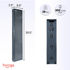 Hooga Ultra1500 mounted with hanging kit for vertical installation and flexible placement
