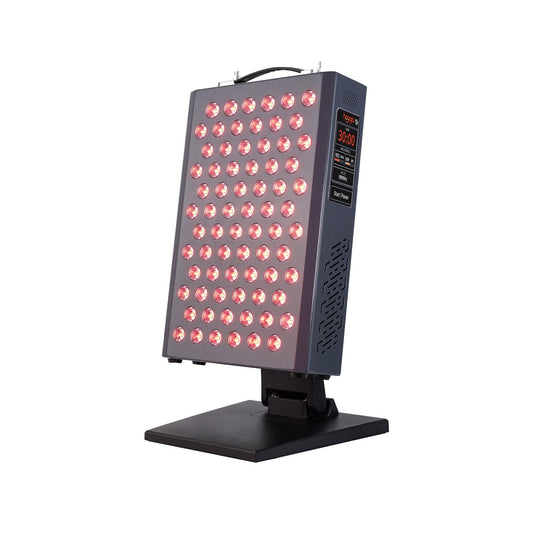 Hooga ULTRA360 front view showing a compact, portable red light panel for home use.