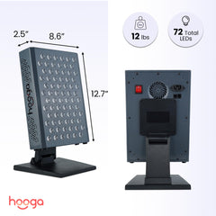 Hooga ULTRA360 quad-chip LEDs delivering balanced 630/660/810/850 nm wavelengths.