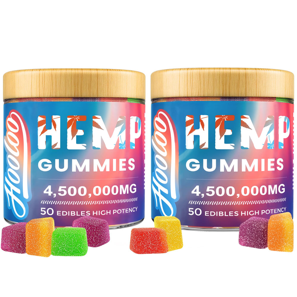 HOOLOO hemp gummies deep bedtime bottle offers soothing calm for better rest.