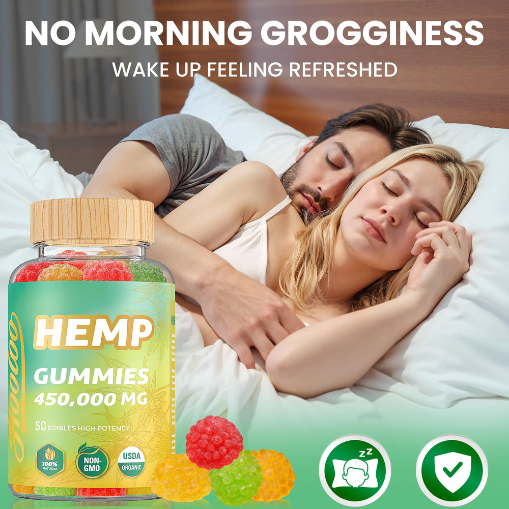 HOOLOO Hemp Gummies infused Omega 3-6-9 for added nutrients.