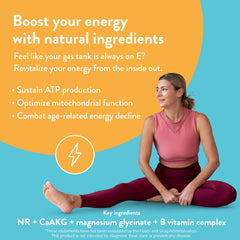 Ingredient label closeup highlights a science-backed blend intended to support everyday wellness.