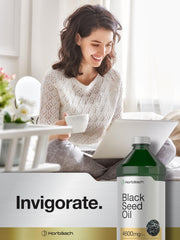 Horbäach Black Seed Oil measuring spoon emphasizes precise dosing for recipes.