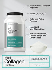 Horbaach gluten-free collagen powder bottle highlights a gluten-free option
