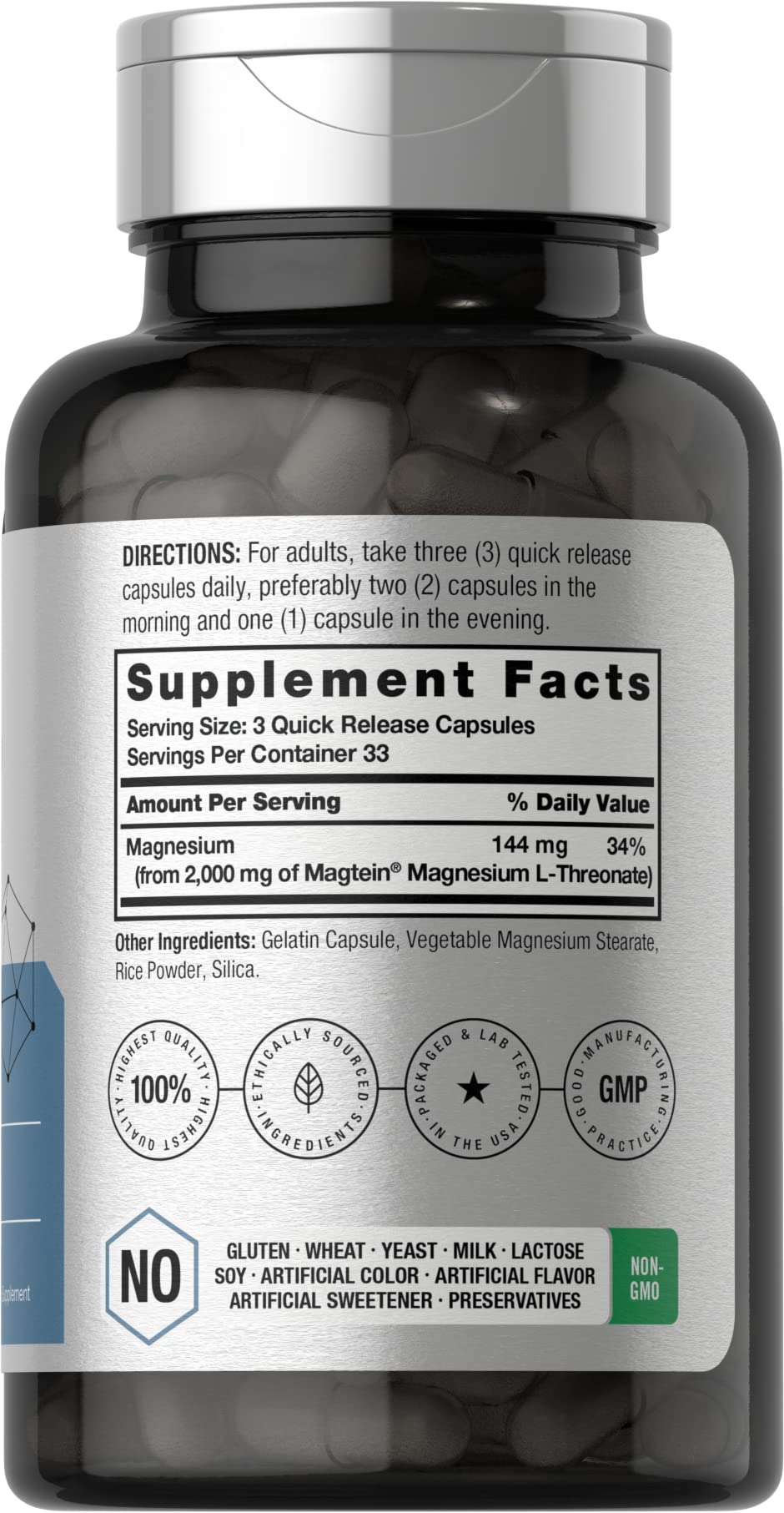 Horbäach Magtein capsules ready for easy daily magnesium intake