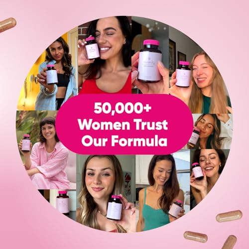 Pills in hand with Hormify bottle hint at convenient daily use