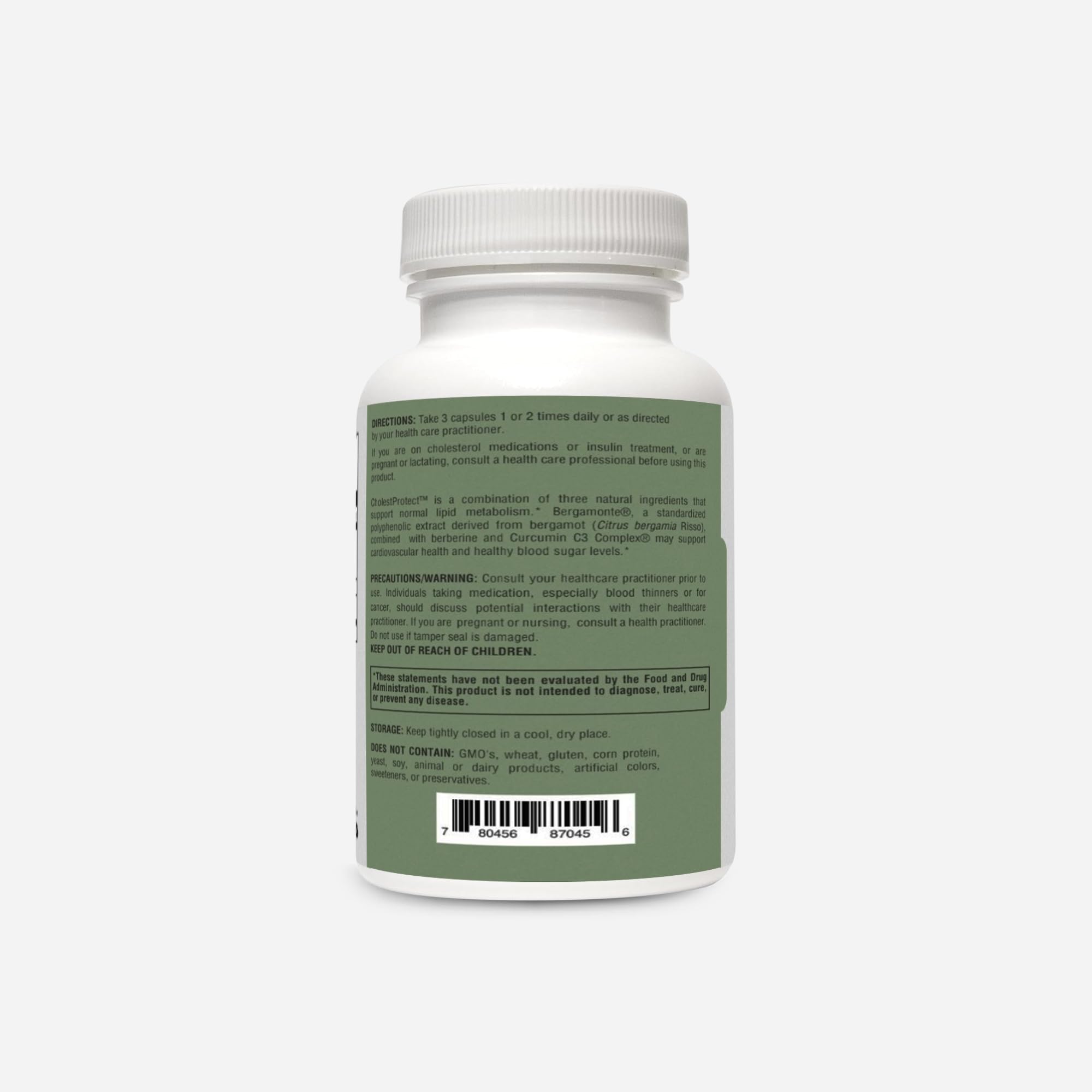 HormoneSynergy Cholest Protect capsules with Curcumin C3 Complex for antioxidant protection.