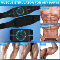Hosioe ABS stimulator side view showing ergonomic belt for comfortable wear