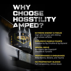 HOSSTILE Amped scoop measuring spoon ready for precise serving.