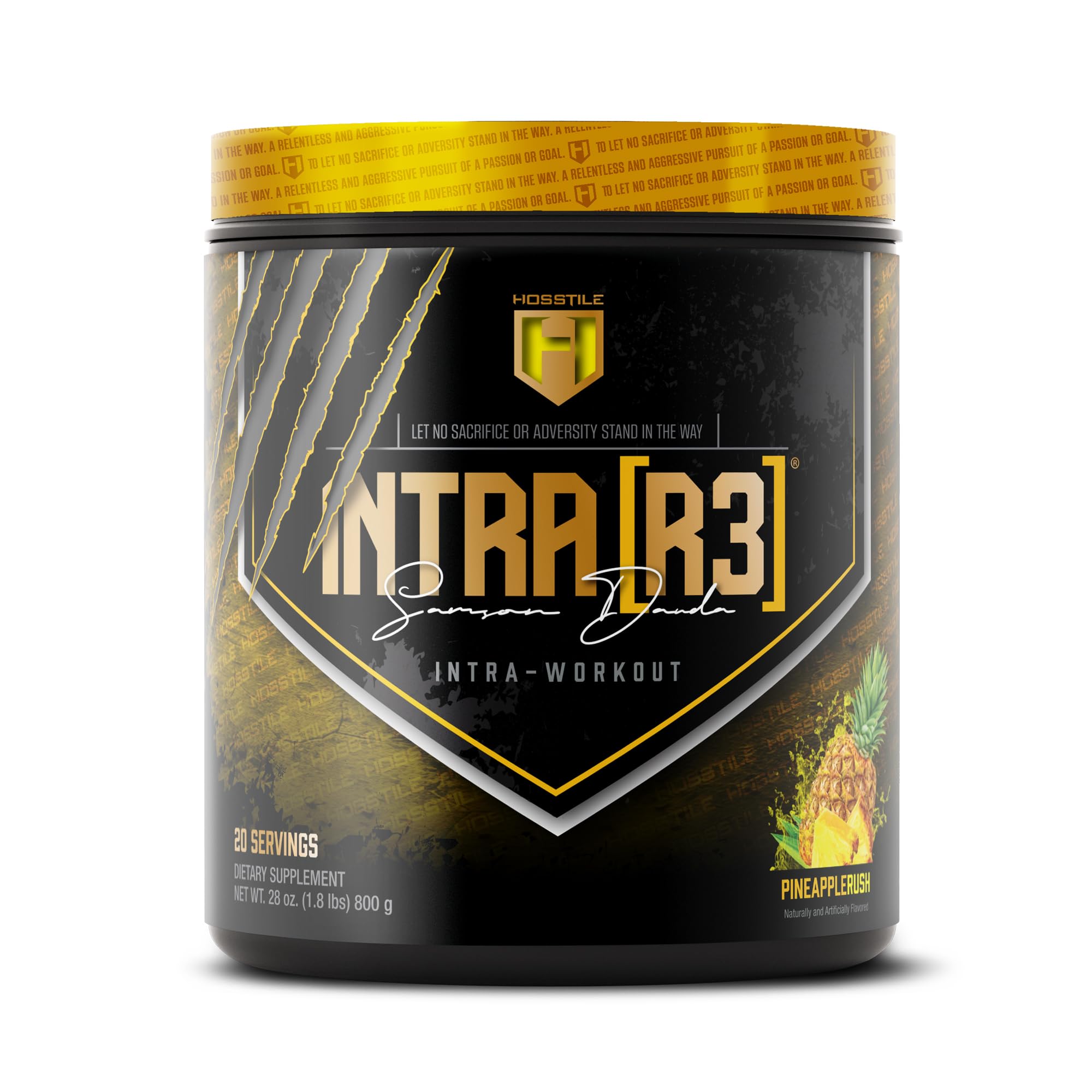HOSSTILE INTRA[R3] bottle pour showing convenient intra-workout fueling for energy