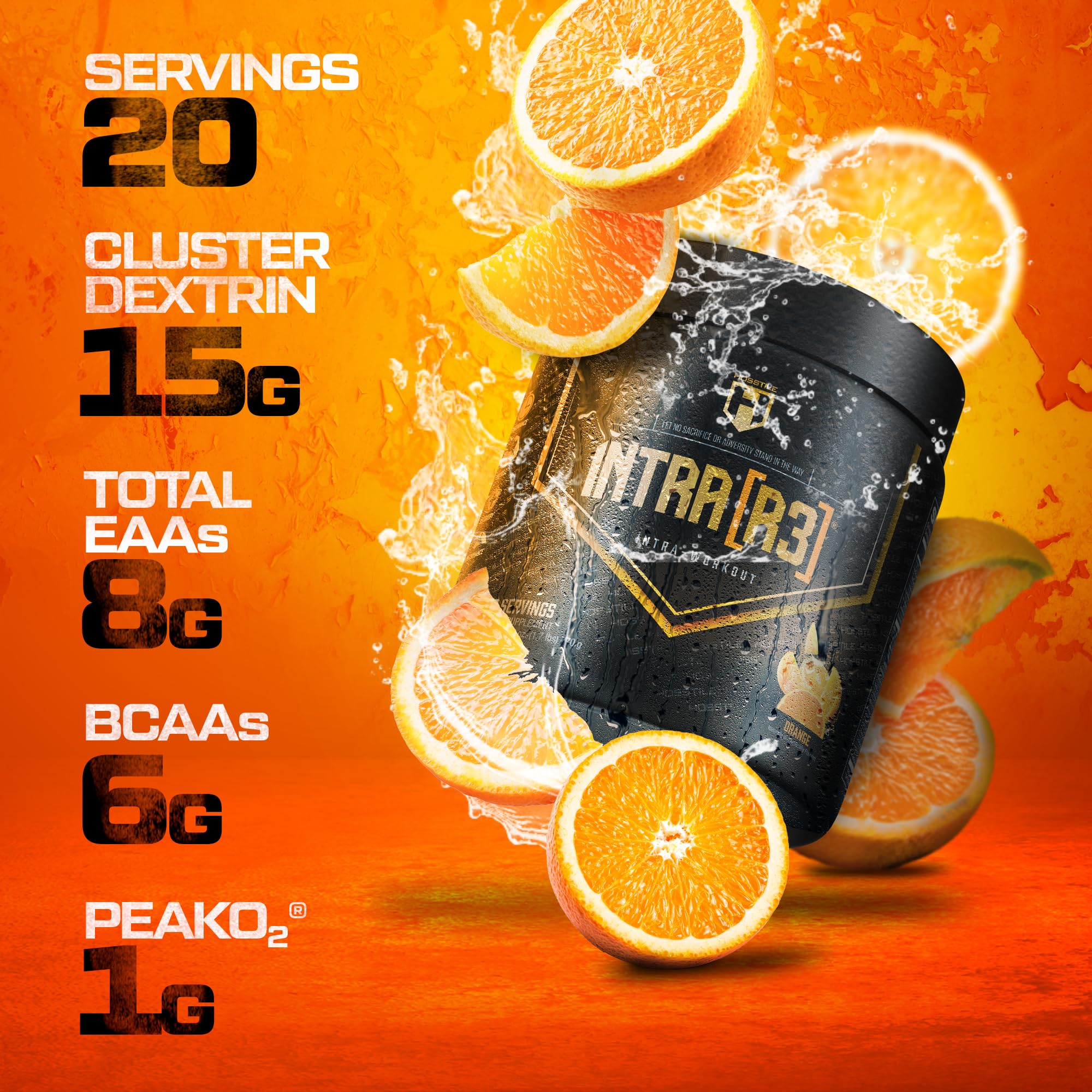 Glass with orange intra-workout drink demonstrating hydration during training.