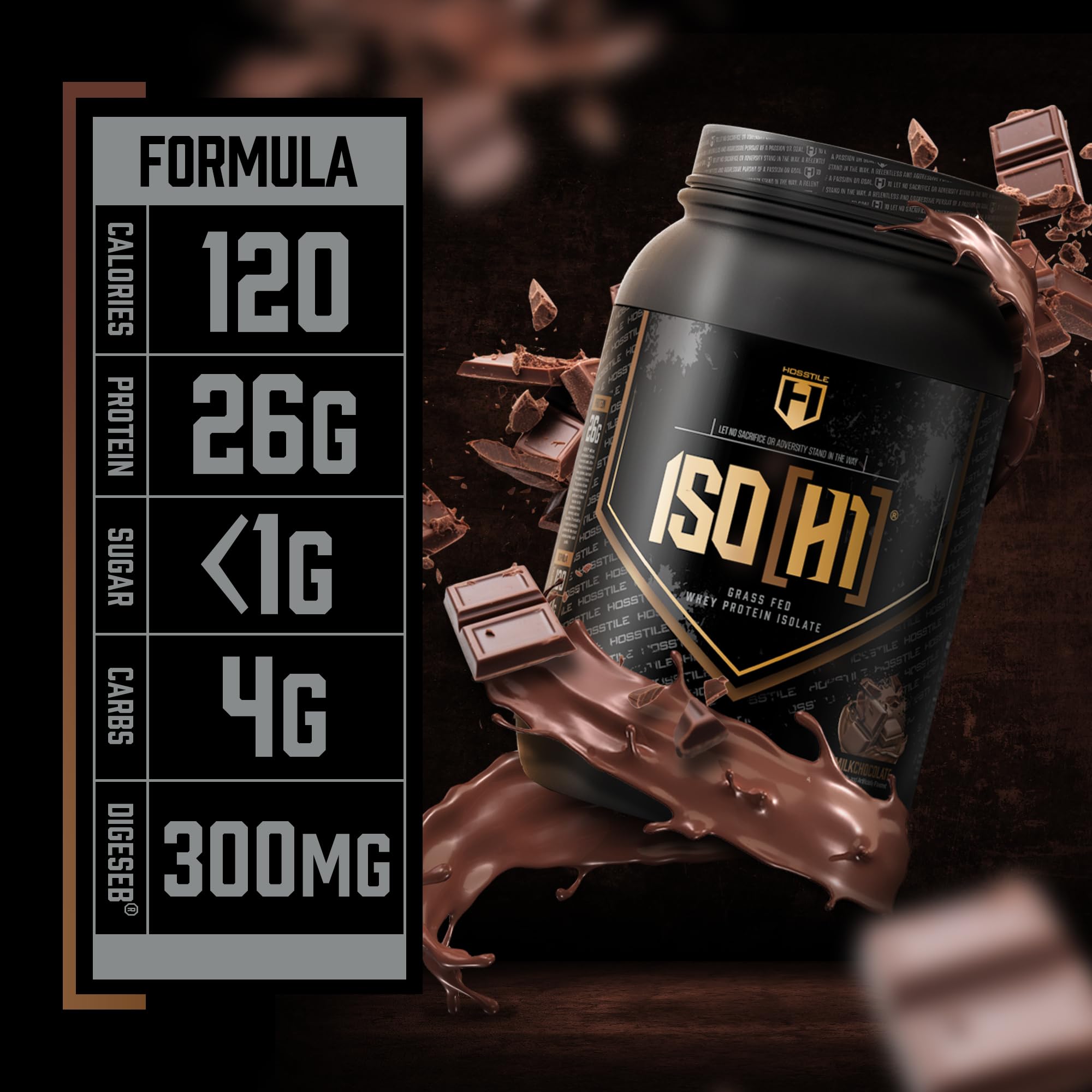 Scoop beside Hosstile ISO whey powder for quick post-workout fueling
