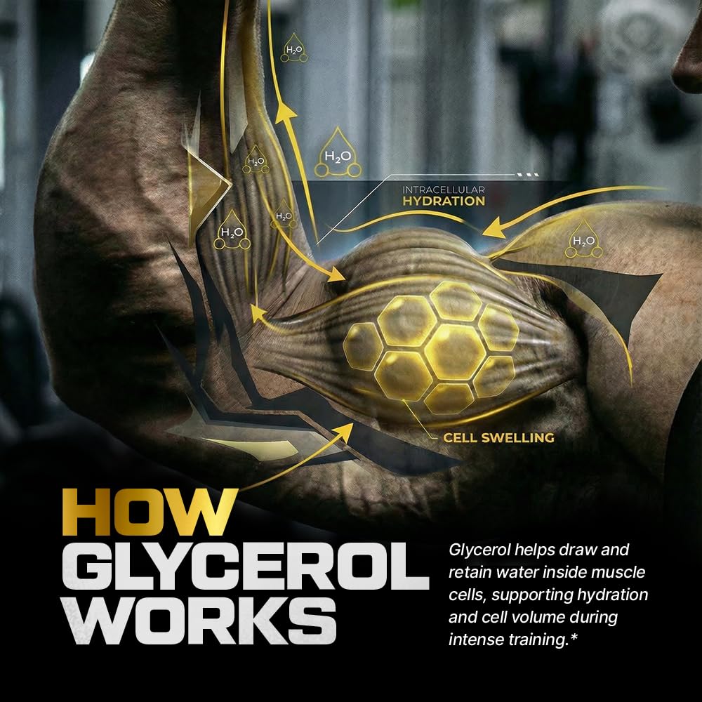 HOSSTILE Liquid Glycerol clear liquid ready to mix for workouts