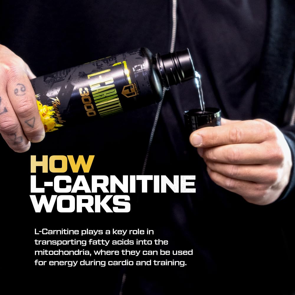 Pre-cardio energy scene with HOSSTILE Liquid L-Carnitine ready for training.