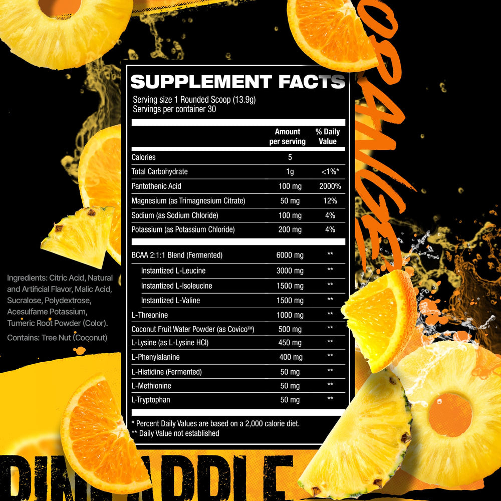 HOSSTILE Silo9 EAA coconut water powder supports electrolyte replenishment during intense sessions