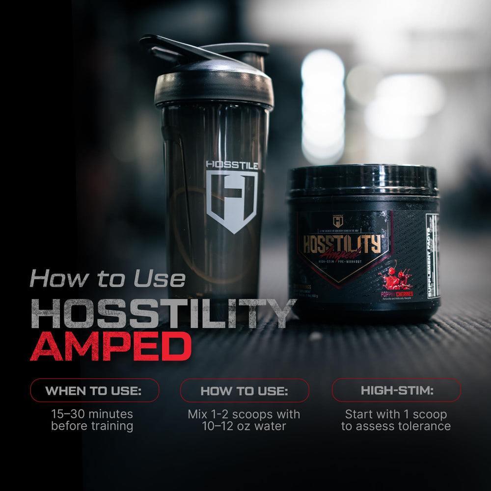 Hosstility Amped flavor splash shows Poppin' Cherries taste for daily use.