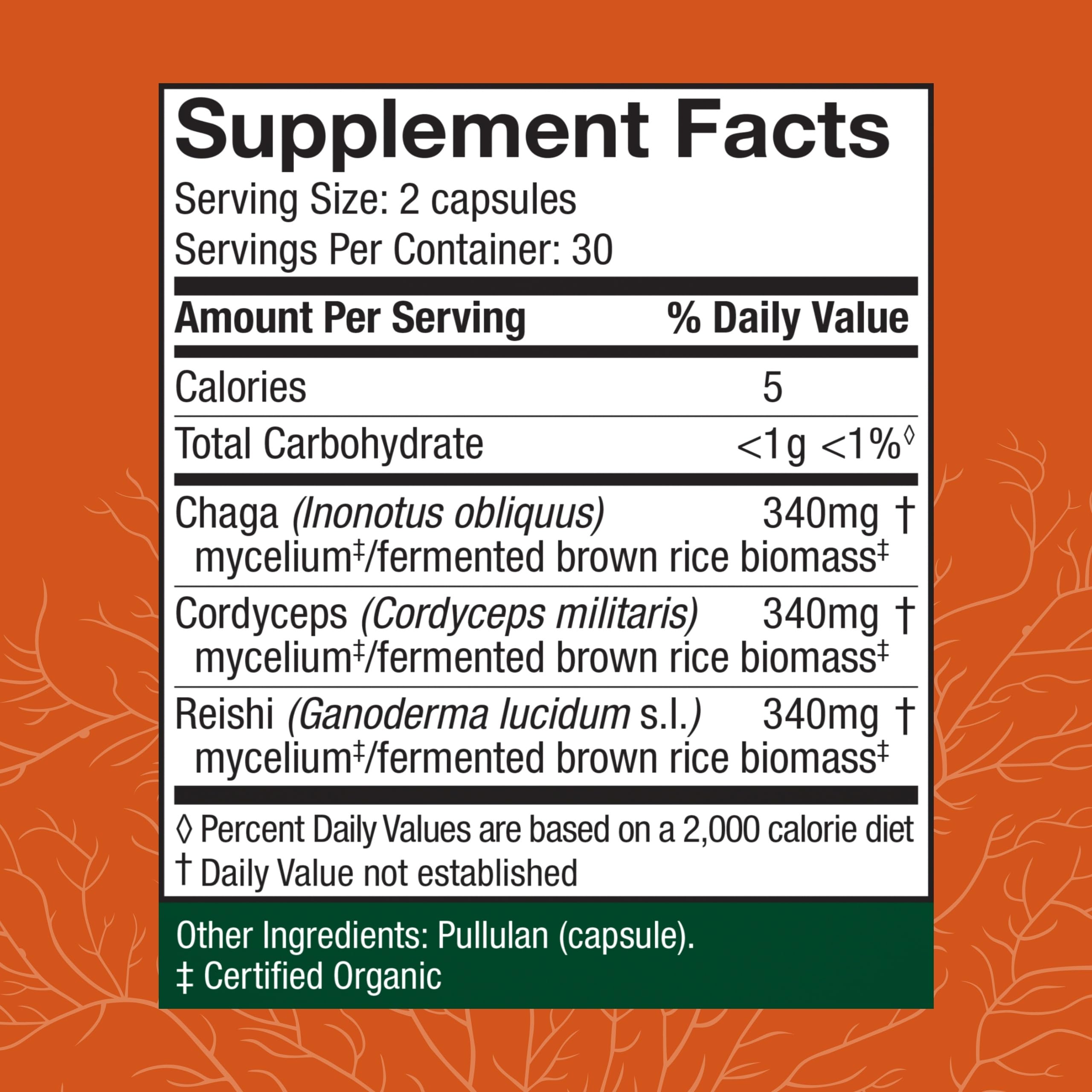 Host Defense Breathe packaging label highlighting ingredients and benefits.