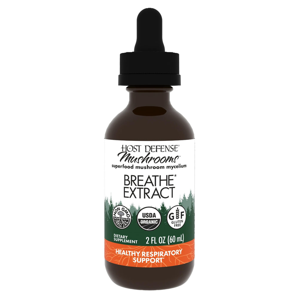 Host Defense Breathe Extract bottle prepared for daily immune and respiratory support