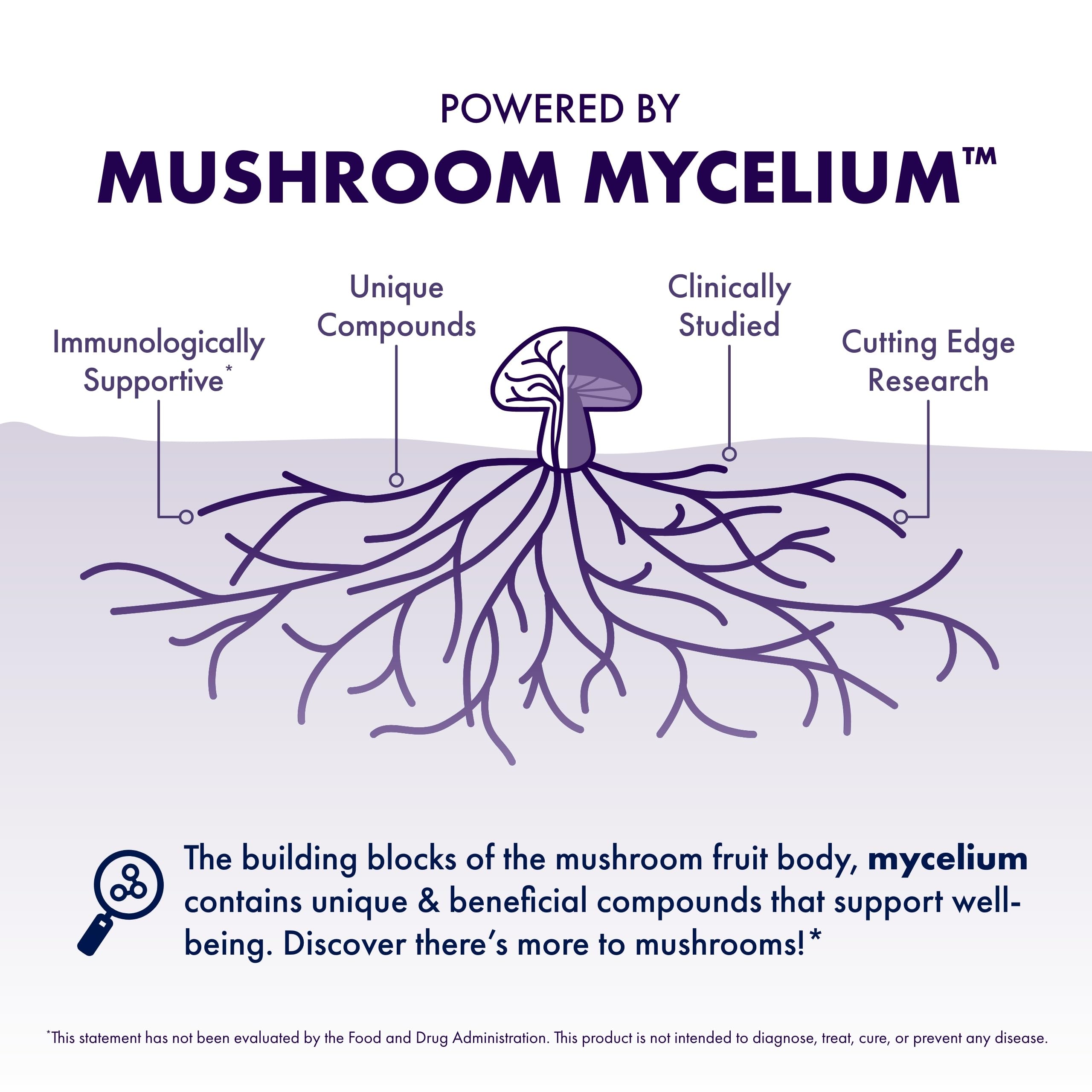 Substrate fermentation image highlights mycelium on organic brown rice.