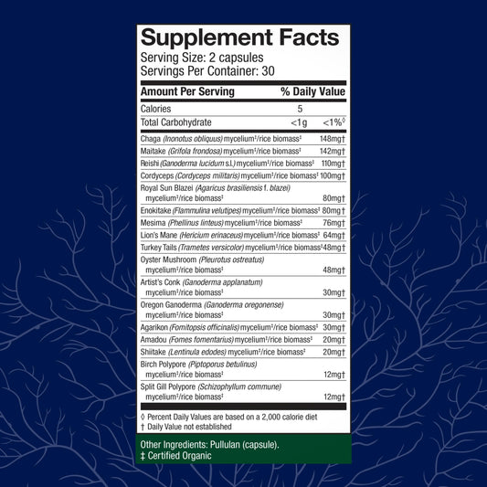 Host Defense MyCommunity capsules pour highlights easy daily dosage and convenience.