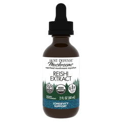 Host Defense Reishi Extract bottle with dropper ready for daily immune support.