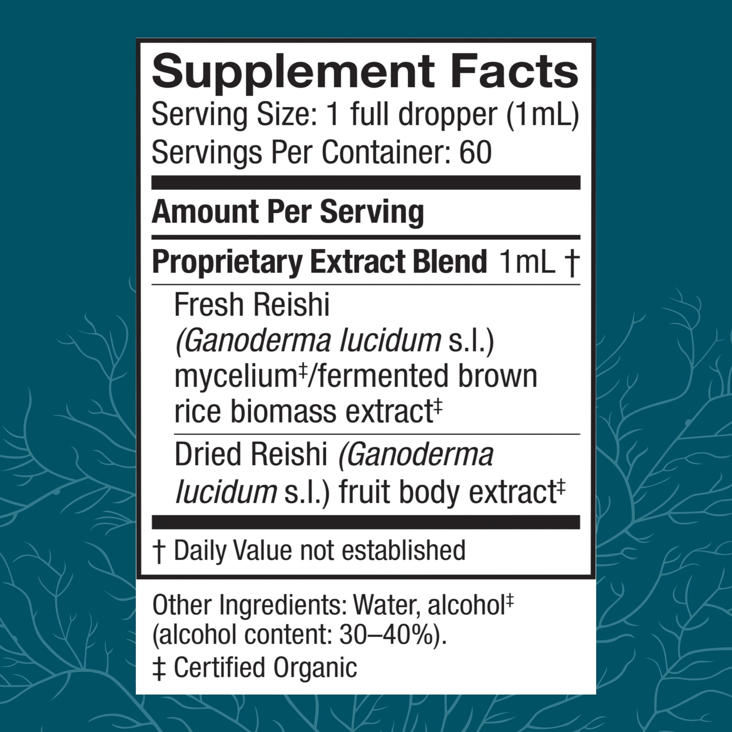 Host Defense Reishi Extract dropper dispensing to water for daily energy.