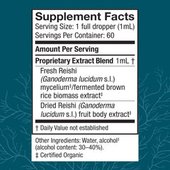 Host Defense Reishi Extract dropper dispensing to water for daily energy.