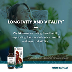 Host Defense Reishi Extract packaging reveals organic and non-GMO details.
