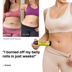 Hot Vita Sweat Now Gel on back demonstrates full-body workout compatibility